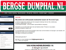 Tablet Screenshot of bergsedumphal.nl